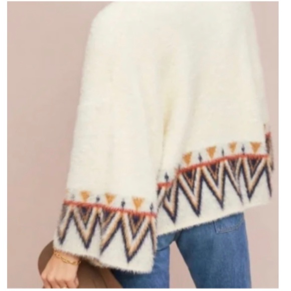 Like new Anthropologie Maya Aztec Kimono Cardigan. One size.Super soft and cozy. - Picture 3 of 6